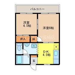 上戸町グランソレイユの物件間取画像